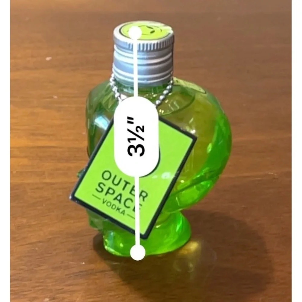Outer Space Vodka Alien Skull Bottle‎ EMPTY Collectible Display Bottle w/ Tag